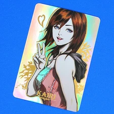 Kingdom Hearts 1 2 3 Kairi Rainbow Foil Holographic Character Figure Art Card KH