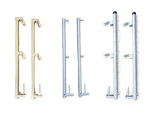 Geländerpfosten ALU/STAHL mit Bordbretthalter 1m Layher Assco MJ Plettac  Müba