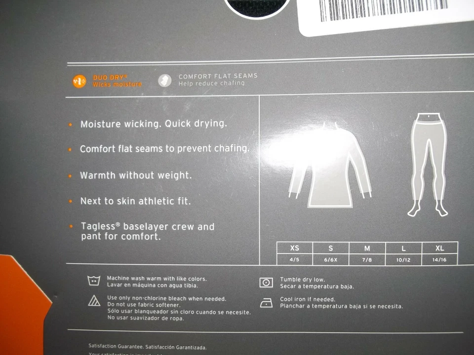 CAMISA Y PANTALÓN CAPA BASE CHAMPION Niños 2 Piezas Duo Dry C9 CONJUNTO NIÑAS Talla XS 4/5 NUEVO Foto 4 de 4