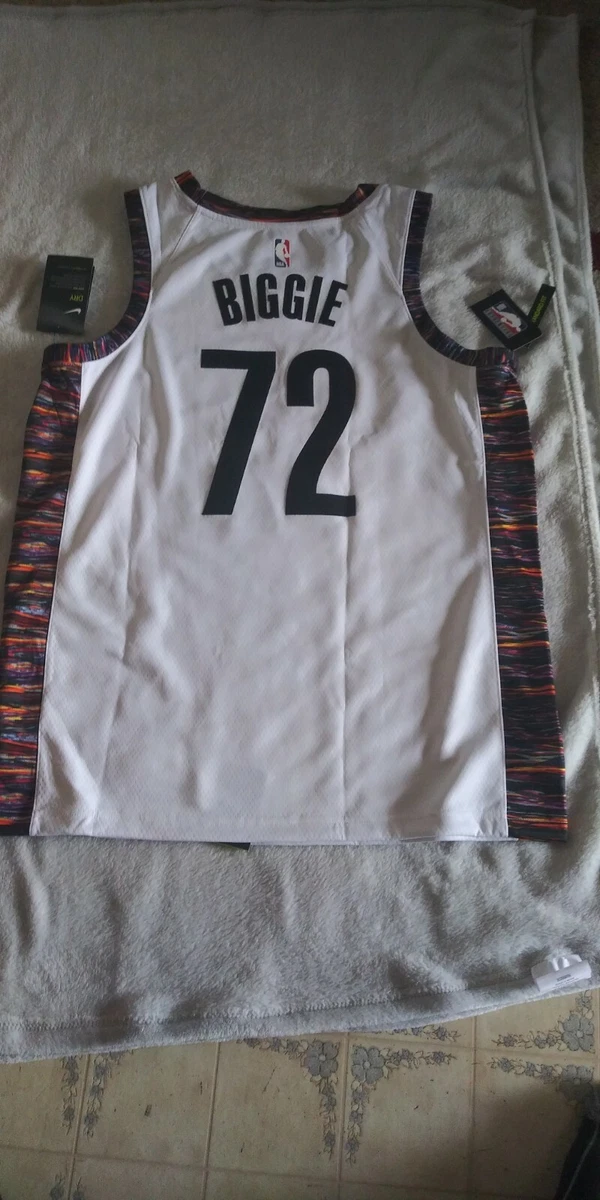 Brooklyn Nets Biggie Smalls City Edition Basketball Nike NBA Jersey Men's Sz S