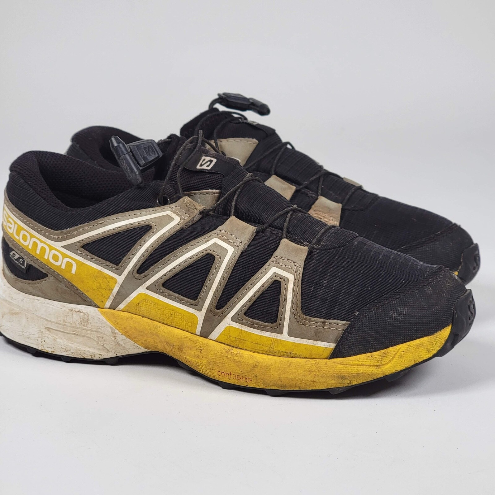 Sneakers Salomon Speedcross da donna taglia 6 US 38 nere gialle trail running