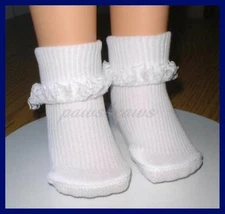 Lace Ruffle Trim Ankle SOCKS Anklets fit CHATTY CATHY & Charmin Chatty
