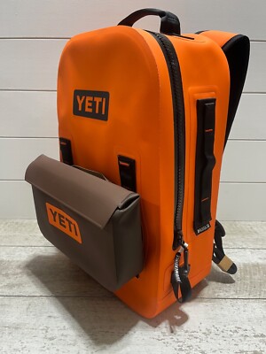 YETI Panga 28L Submersible Backpack ORANGE/BLK-KING CRAB ORANGE
