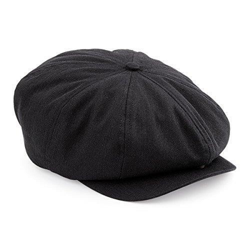 Cappello uomo stile retrò panettiere ragazzo newsboy Gatsby country piatto nero berretto - Foto 2 di 3