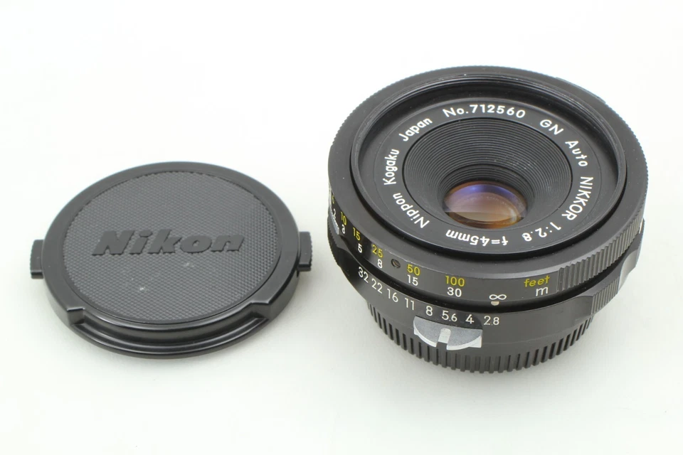 «Новый +++» Nikon GN Auto NIKKOR 45 мм f/2.8 MF блинов объектив из Японии #1219 - Изображение 2 из 4
