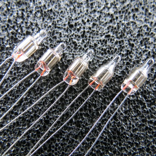 5x Neonleuchte orange 90VDC 65VAC 0,3mA 6mm Mini Glimmlampe Neon Lampe - Picture 1 of 1