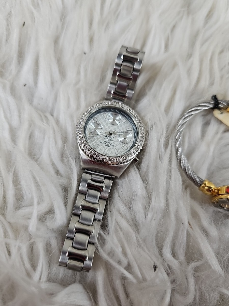 2 Anne Klein Diamond Watch Day Date Month Quartz Analog  display picture 2