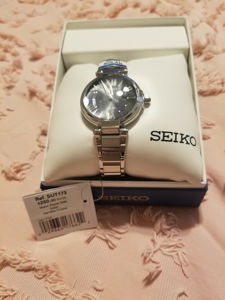 Seiko Womens SUT173 Recraft Stainless Steel Watch solar NWT  display picture 2