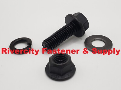 1/2-13x1-1/2 Grade 8 Flange Bolts Screws & Lock Nuts & 1/2