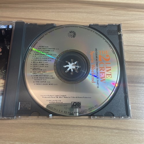THE 2 LIVE CREW—SPORTS WEEKEND (AS NASTY AS THEY WANNA BE II) (1991) CD—EXPLICIT - Picture 3 of 4