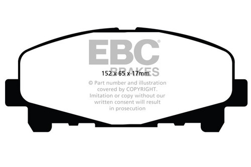 Discos delanteros EBC y almohadillas Greenstuff para Honda Accord 2.4 berlina (CU2) (2008 > 15) - Imagen 4 de 6