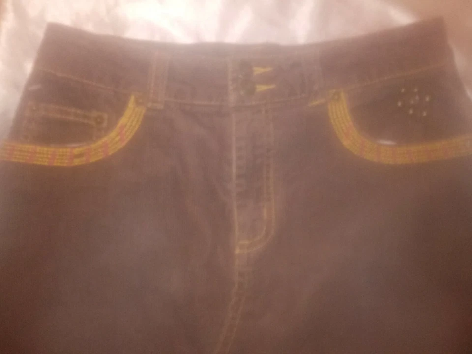 MARY KATE & ASHLEY ВЕЛЬВЕТОВЫЙ КОРИЧНЕВЫЙ БОГЕМНОЕ ЮБКА РАЗМЕР 14 ДЕВОЧЕК - Изображение 3 из 4