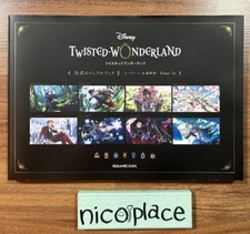 Disney Twisted Wonderland Official Visual Book 2 Card Art & Line Drawing Japan