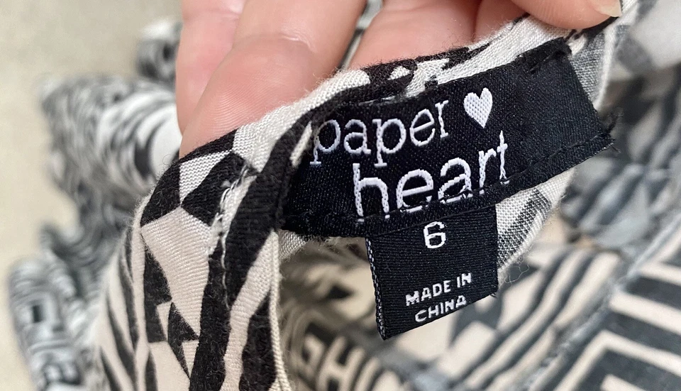 Mameluco estampado azteca corazón papel LF - tamaño 6 Foto 4 de 4