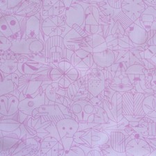 Birch Organic Fabric -Charley Harper End Papers Basic CH 300 Cotton Candy Cotton