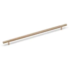 10 x 320mm Champagne Gold Brass Handles Knurled Bar Kitchen Wardrobe Long Pull
