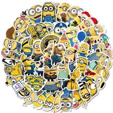 Minions Themed Scrapbook/Skateboard Vinyl Sticker Set Of 50 Pieces