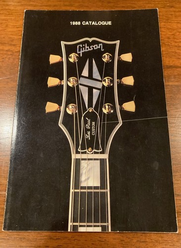 Gibson Guitar Corp 1988 Catalogue, 128 pages, color photos, used, good condition