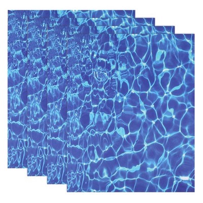 Für Water Ripple Sheets, Dunkelblaue Wasserwellen-Effekt Aufkleber, 4er Pack