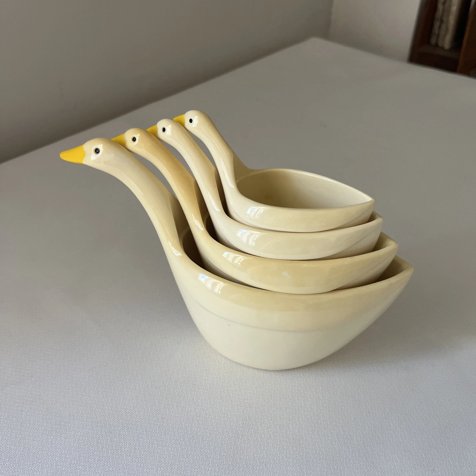 Vintage Goose Nesting Measuring Cup Set, 4 Piece - Melamine very good condition
