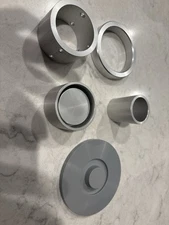 Rigaku XRF Sample Holder & Adapter Set – Aluminum Inserts, Rings & Retainer