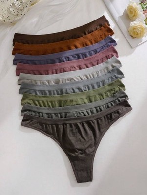 9 Höschen Vergnügen Dessous Übergröße Nahtlos Set Bikini Komfort