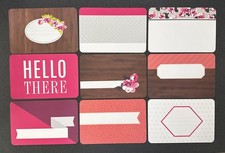 'PRISMATIC' PROJECT LIFE CARDS  -  pack of 9 - 6" x 4"