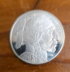 .999  1-ounce Silver Buffalo Round.​5 Of Them  5oz