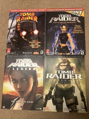 Tomb Raider Video Game Guides Lot of 4 Prima and Piggyback Strategy Guides