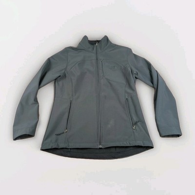THE NORTH FACE Womens Windwall Black Softshell Jacket Size Large Full Zip Lined