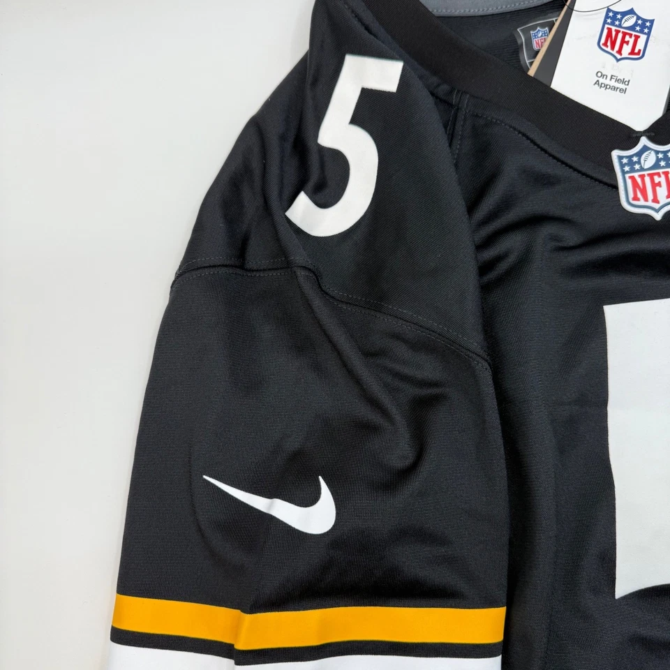 Nike Pittsburgh Steelers NFL Jersey #5 Ramsey Black Gold White Men's XL - Image 4 of 4