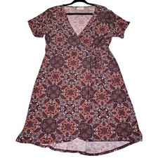 Bobbie Brooks Plus Size Printed Midi Dress - Size 1X