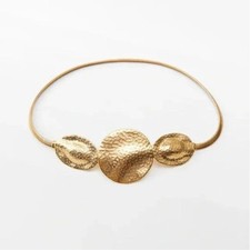Zara Women's Gold Tone Metal Stretch Belt