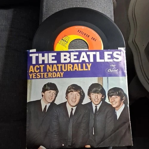 The Beatles Yesterday / Act Naturally 7" Vinyl Single Capitol Records 5498