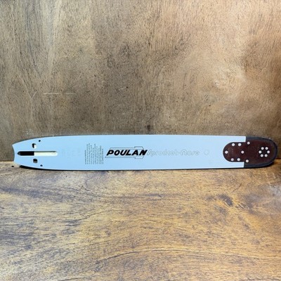 Poulan Genuine 18  Guide Bar w/ Windsor Sprocket Nose - NOS - D50T 6710 44260