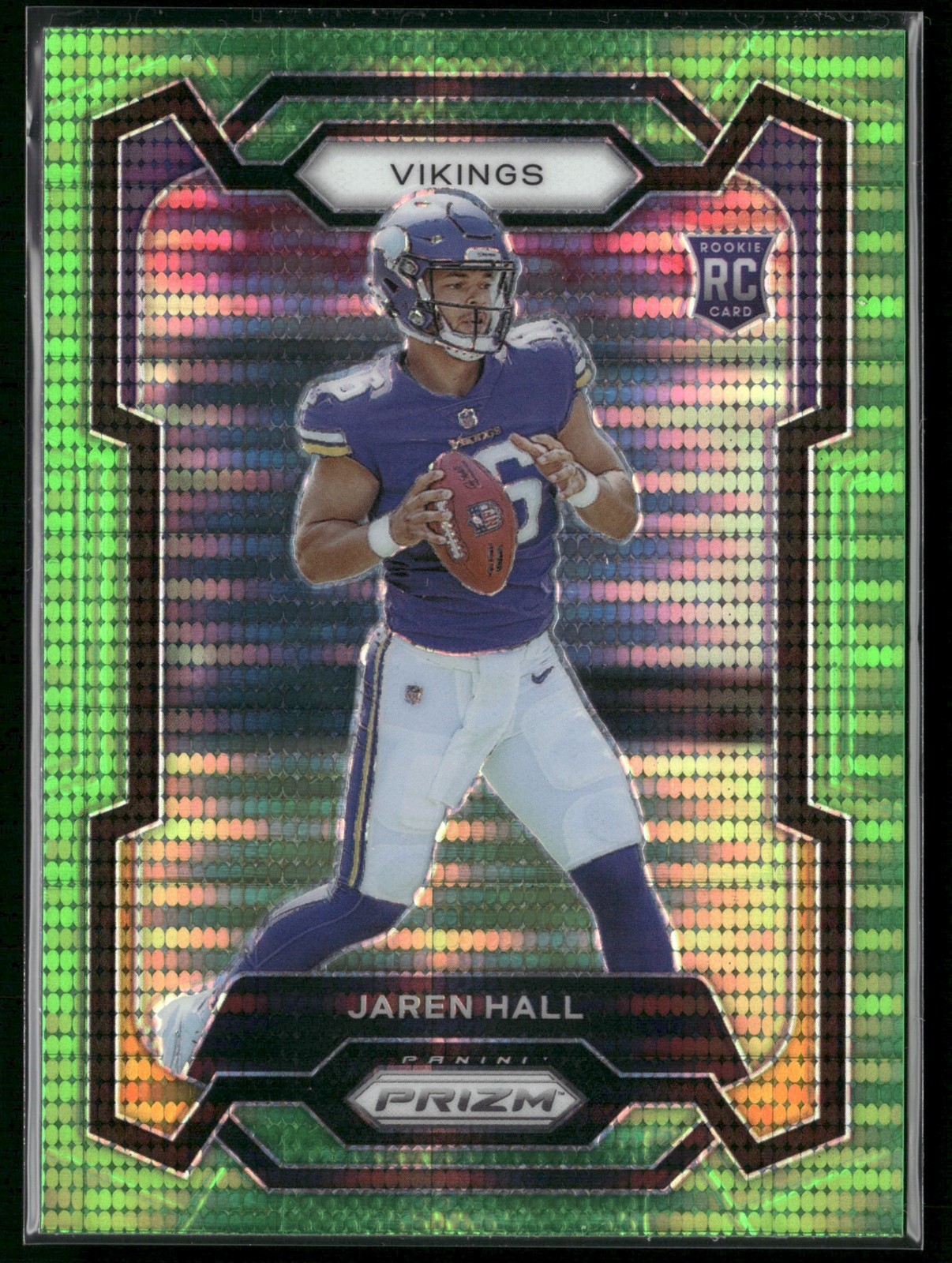 2023 Panini Prizm #367 Jaren Hall Neon Green Pulsar