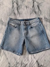Diesel Womens Denim Shorts Size 27 Light Wash Stretch Blue Jeans Shorts Designer