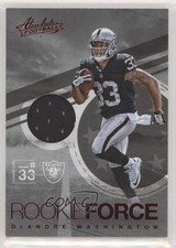 2016 Panini Absolute Rookie Force Materials Red DeAndre Washington #17 no9