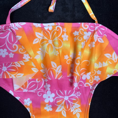 NEW True Love One Piece Girls Swimsuit Multicolor Floral Design Size 10/12 - Picture 6 of 15