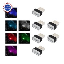 USB LED Car Interior Atmosphere Lamp 6 PCS Portable Auto Ambient Lighting Augeny