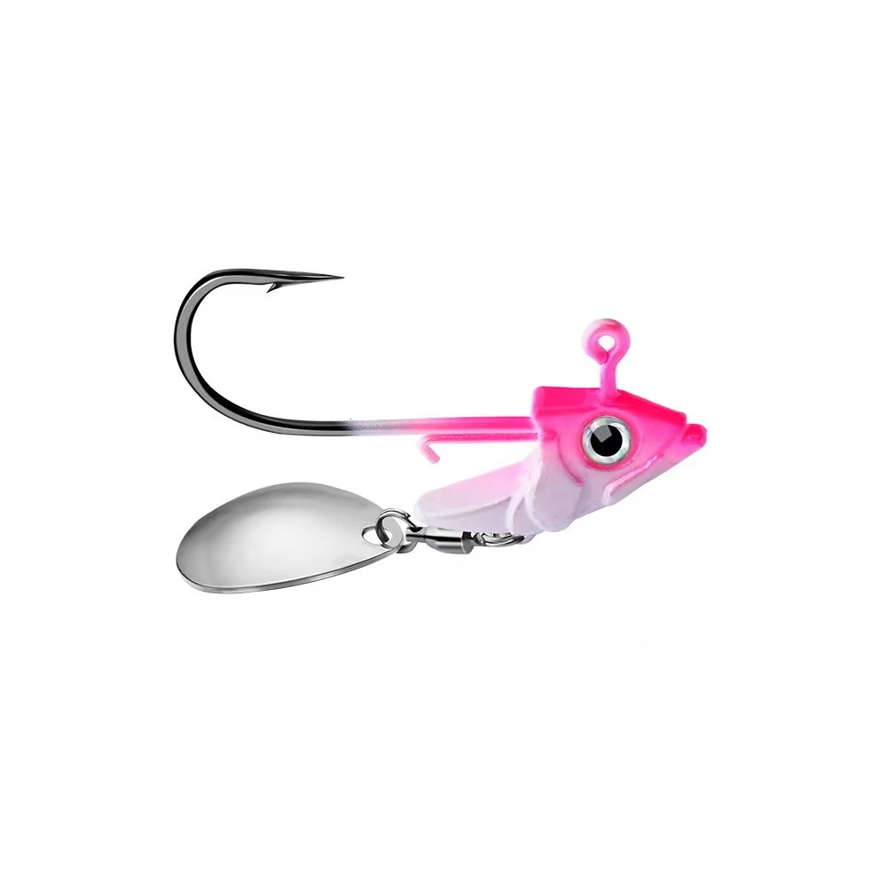 1Pc Jig Head 7.5G 10.5G 15G Fishing Lures Sinking Rotating Sequin Metal Spoons F - Image 9