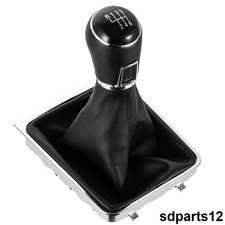 6-Gang Schaltknauf + Schaltsack Schwarz für VW Passat B7 2010–2014 3AA711113A