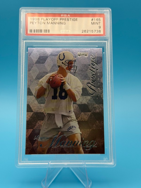 1998 Playoff Prestige Peyton Manning RC #165 PSA 9 Indianapolis Colts