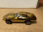 hot wheels redlines custom corvette Gold White Interior Nice Car