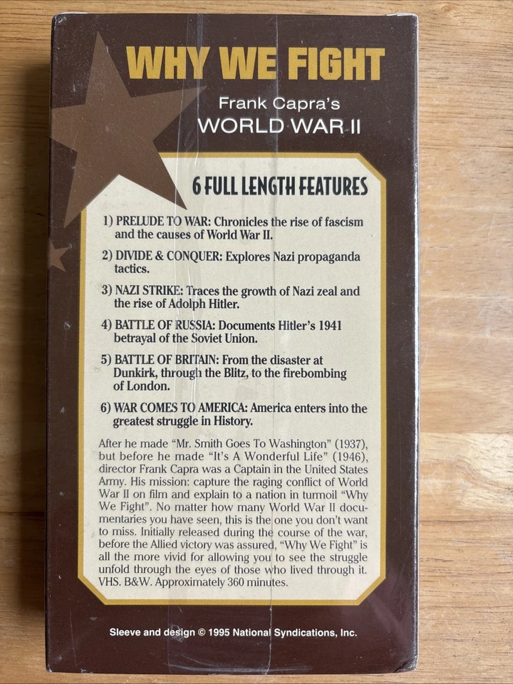 The Road To Victory: Frank Capra's Why We Fight 6 Hour Collector's Edition (VHS) - Image 2 of 2