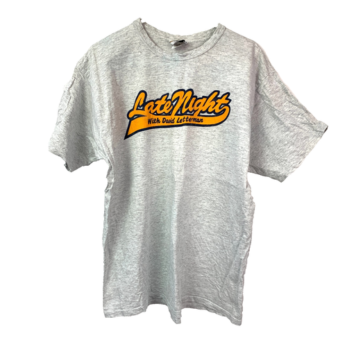Vintage Late Night With David Letterman Tee T-Shirt XL Medallion - Picture 1 of 9
