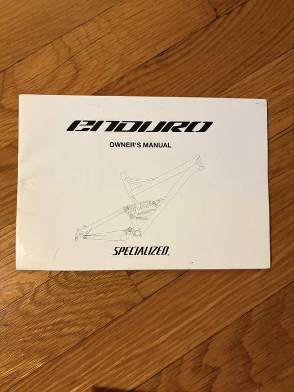 005 Specialized Enduro Owners Manual