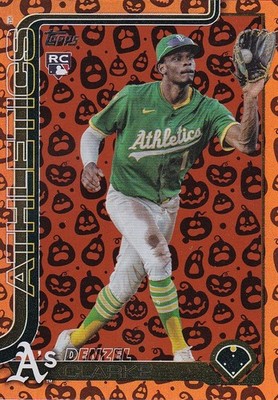 DENZEL CLARKE TOPPS UPDATE ROOKIE JACK O LANTERN HOLIDAY FOIL RC A'S #US-14 2025