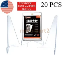 20PCS Clear Acrylic Trading Card Stand for Coins Sports Cards Display Holder US