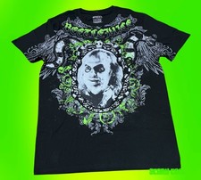 Nueva camiseta vintage negra para hombre Beetlejuice Tribal Poster 1988